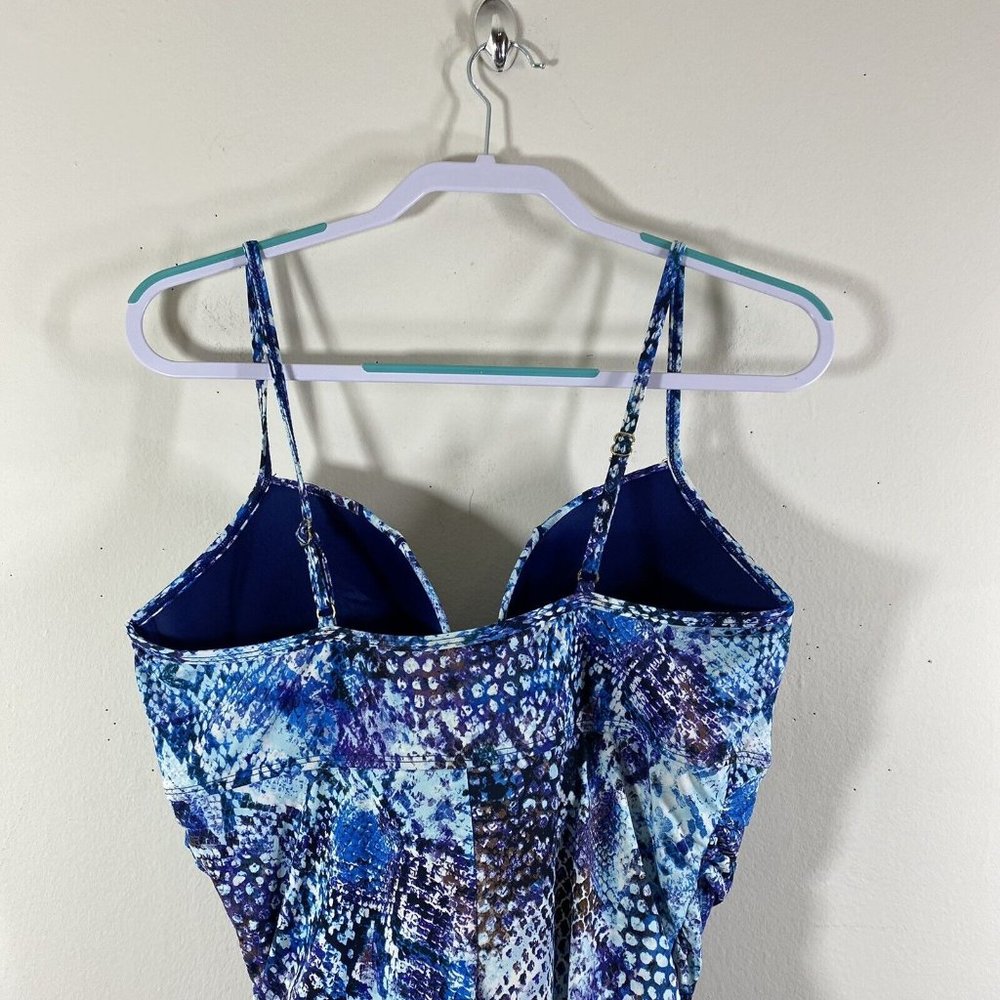 Spanx Blue Python Nile Bra-Llelujah Underwire One… - image 6